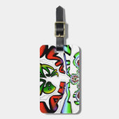 Kleurrijke Hakuna Matata Graffiti Art Print Bagagelabel (Voorkant verticaal)