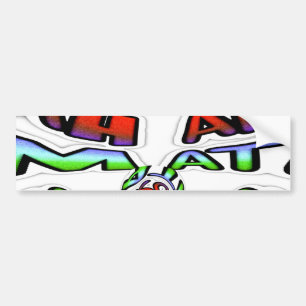 Kleurrijke Hakuna Matata Graffiti Art Print Bumpersticker