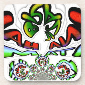 Kleurrijke Hakuna Matata Graffiti Art Print Drankjes Onderzetter (Voorkant)