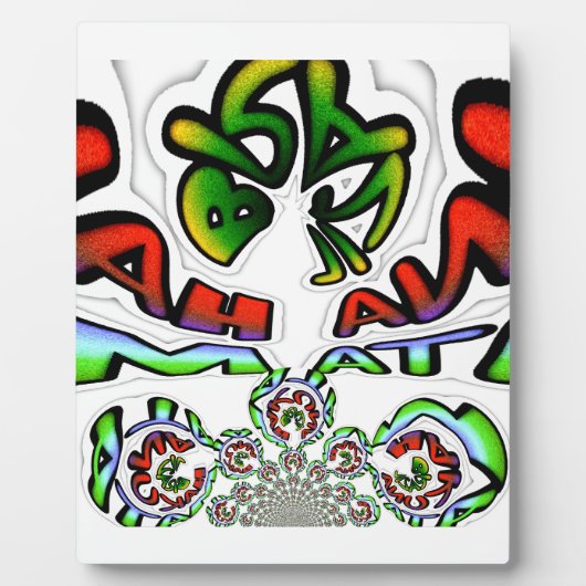 Kleurrijke Hakuna Matata Graffiti Art Print Fotoplaat (Voorkant)