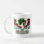 Kleurrijke Hakuna Matata Graffiti Art Print Koffiemok (Links)