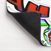 Kleurrijke Hakuna Matata Graffiti Art Print Muismat (Hoek)