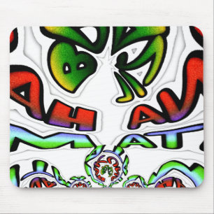 Kleurrijke Hakuna Matata Graffiti Art Print Muismat