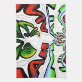 Kleurrijke Hakuna Matata Graffiti Art Print Theedoek (Verticaal)