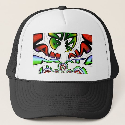 Kleurrijke Hakuna Matata Graffiti Art Print Trucker Pet (Voorkant)