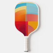 Kleurrijke halfcirkel vormen Pickleball Paddle (Achterkant)