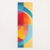 Kleurrijke halfcirkel vormen Yoga Mat (Voorkant)