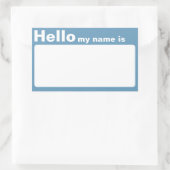 Kleurrijke Hallo Mijn Naam is Naam Sticker Sticker (Tas)