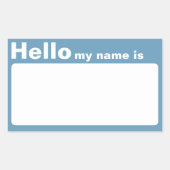 Kleurrijke Hallo Mijn Naam is Naam Sticker Sticker (Voorkant)