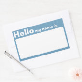 Kleurrijke Hallo Mijn Naam is Naam Sticker Sticker (Envelop)