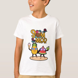 Kleurrijke Hallo Zomer | Kleurrijke Oceandieren  T-shirt
