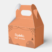 Kleurrijke Halloween Baby shower Boo thema Bedankdoosjes (Achterkant)