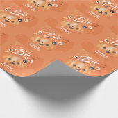 Kleurrijke Halloween Baby shower Boo thema Cadeaupapier (Hoek)