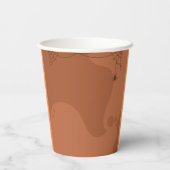 Kleurrijke Halloween Baby shower Boo thema Papieren Bekers (Achterkant)