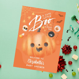Kleurrijke Halloween Baby shower Boo thema Poster