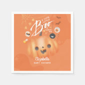 Kleurrijke Halloween Baby shower Boo thema Servet (Voorkant)