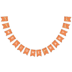 Kleurrijke Halloween Baby Shower Boo Thema Vlaggetjes