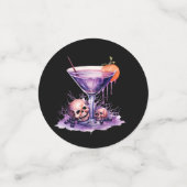 Kleurrijke Halloween cocktail glas Confetti (Kleine voorkant)