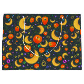 Kleurrijke Halloween geschenktas Groot Cadeauzakje (Voorkant)