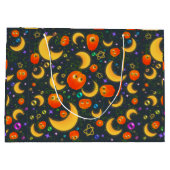 Kleurrijke Halloween geschenktas Groot Cadeauzakje (Achterkant)