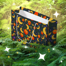 Kleurrijke Halloween geschenktas Groot Cadeauzakje