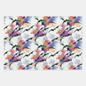 Kleurrijke Halloween Herfst Pompoenen Bats Waterve Inpakpapier Vel (Voorkant 2)