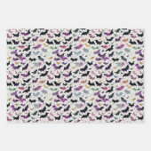 Kleurrijke Halloween Herfst Pompoenen Bats Waterve Inpakpapier Vel (Voorkant)