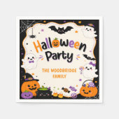 Kleurrijke Halloween Kostuums Servetten (Voorkant)