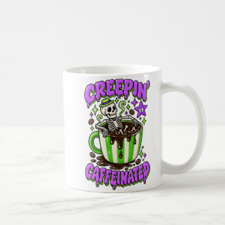 Kleurrijke Halloween Kruipende Gecaffeïneerde Mok
