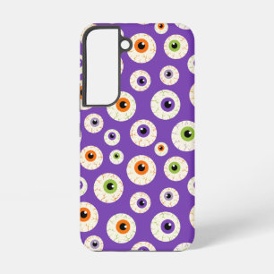 Kleurrijke Halloween oogbollen patroon Samsung Galaxy Hoesje