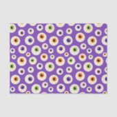 Kleurrijke Halloween oogbollen patroon Tissuepapier (Voorkant)