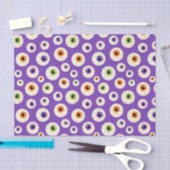 Kleurrijke Halloween oogbollen patroon Tissuepapier (Craft)