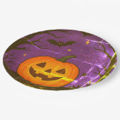 Kleurrijke Halloween pompoen servetten Papieren Bordje (Gekanteld)