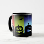 Kleurrijke Halloween Pompoenen Mok (Voorkant links)