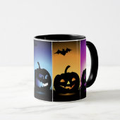 Kleurrijke Halloween Pompoenen Mok (Voorkant rechts)