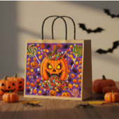 Kleurrijke Halloween Snoep Pompoenen Groot Cadeauzakje