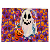 Kleurrijke Halloween Snoep Pompoenen Groot Cadeauzakje (Achterkant)