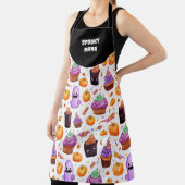 Kleurrijke halloween traktpatroon schort voor Nana (Insitu)