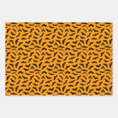 Kleurrijke Halloween vleermuis patroon Inpakpapier Vel (Voorkant 2)