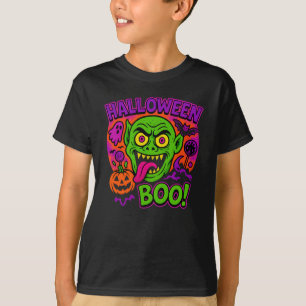 Kleurrijke Halloween Zombie Kleding Unisex Spooky T-shirt