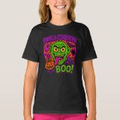 Kleurrijke Halloween Zombie Kleding Unisex Spooky T-shirt (Voorkant)