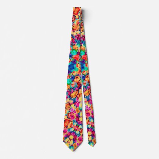 Kleurrijke halsband met rozen stropdas (Voorkant)