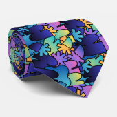 Kleurrijke halsdoek stropdas (Opgerold)