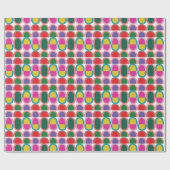 Kleurrijke Halve Cirkel Geometrisch Cadeaupapier (Vlak)
