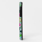 Kleurrijke halve cirkel Retro Floral Swirls Case-Mate iPhone Case (Achterkant/links)