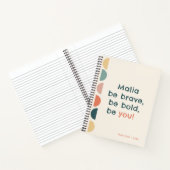 Kleurrijke halve cirkels | Wees jezelf! Gepersonal Notitieboek (Binnen)