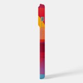 Kleurrijke halve cirkelvormen iPhone hoesje (Linkerkant)