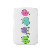 Kleurrijke hamsterpeuken badmat (Voorkant Verticaal)