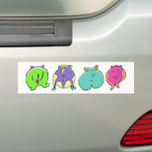 Kleurrijke hamsterpeuken bumpersticker (Op auto)
