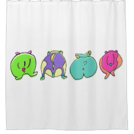 Kleurrijke hamsterpeuken douchegordijn